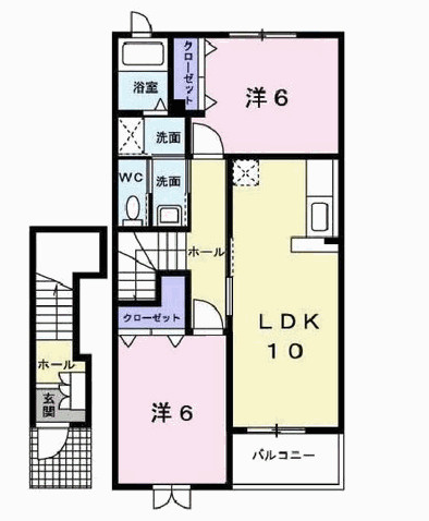 【間取り】 | グリーン・ロード尾上Ⅱ