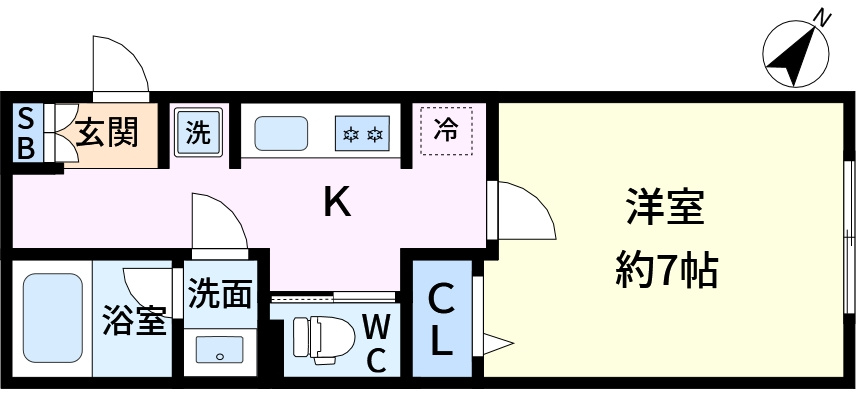 ディアコート新小岩の間取り