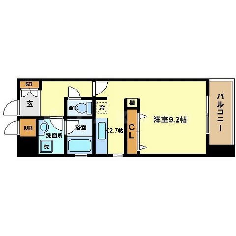 KAISEI江戸堀の間取り|KAISEI江戸堀　開放感ある間取り