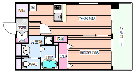 【間取り】 | Luxe新大阪Ⅰ