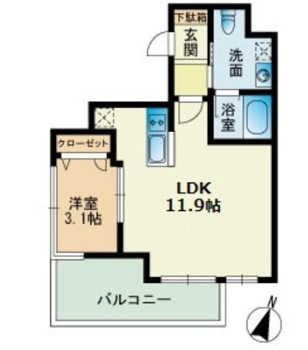 ビエネスタ千代県庁口の間取り
