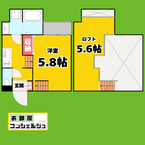 Creo庄内通六番館の間取り