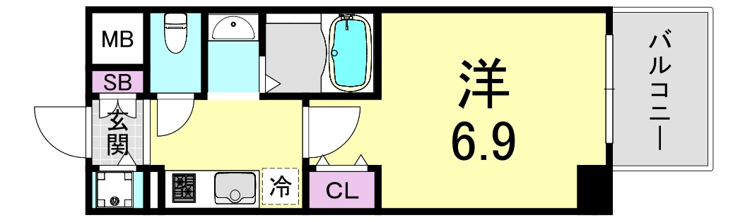 ジュネーゼグラン京町堀の間取り