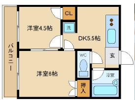 サンコート中之島の間取り