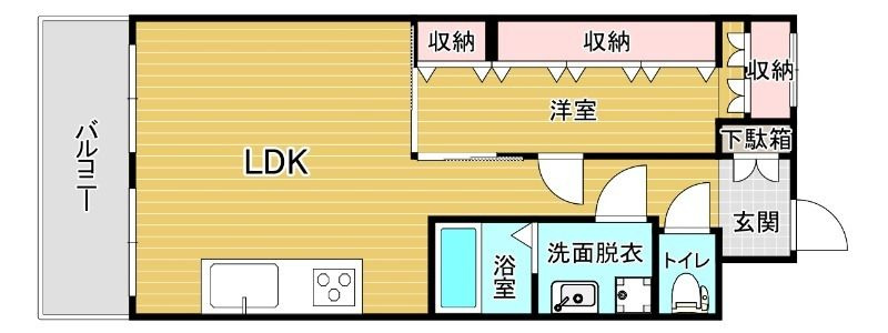 東峰マンション博多駅東の間取り