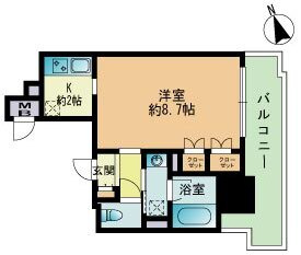 RJRプレシア吉塚駅前の間取り