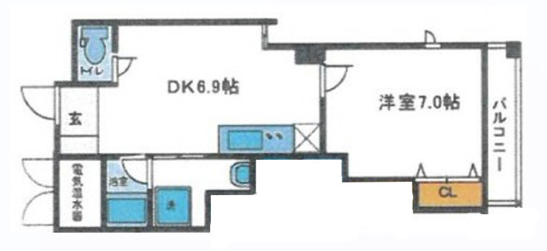 CLAIR　TOWERの間取り