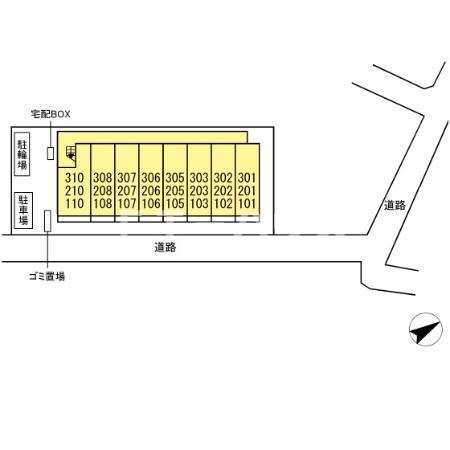 ウエストサイドレジデンスの区画図