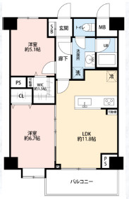 ビクセル文京の間取り