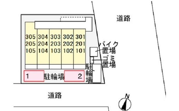 サンシャイン　東所沢の駐車場