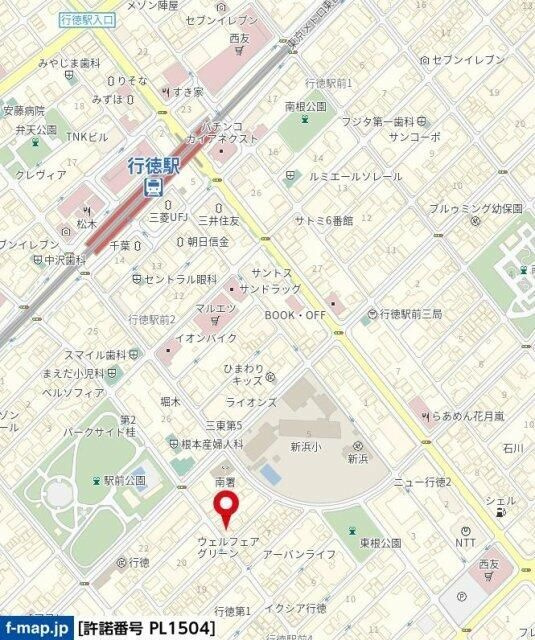 エーデルハイム１５５の地図