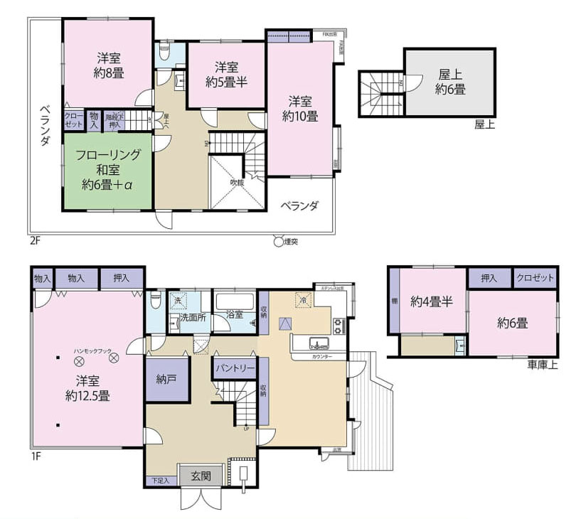 西多摩郡日の出町大字大久野の中古一戸建の間取り