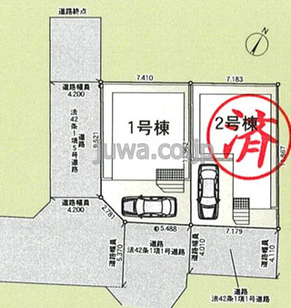 【新築分譲住宅】志木市中宗岡　第34の区画図