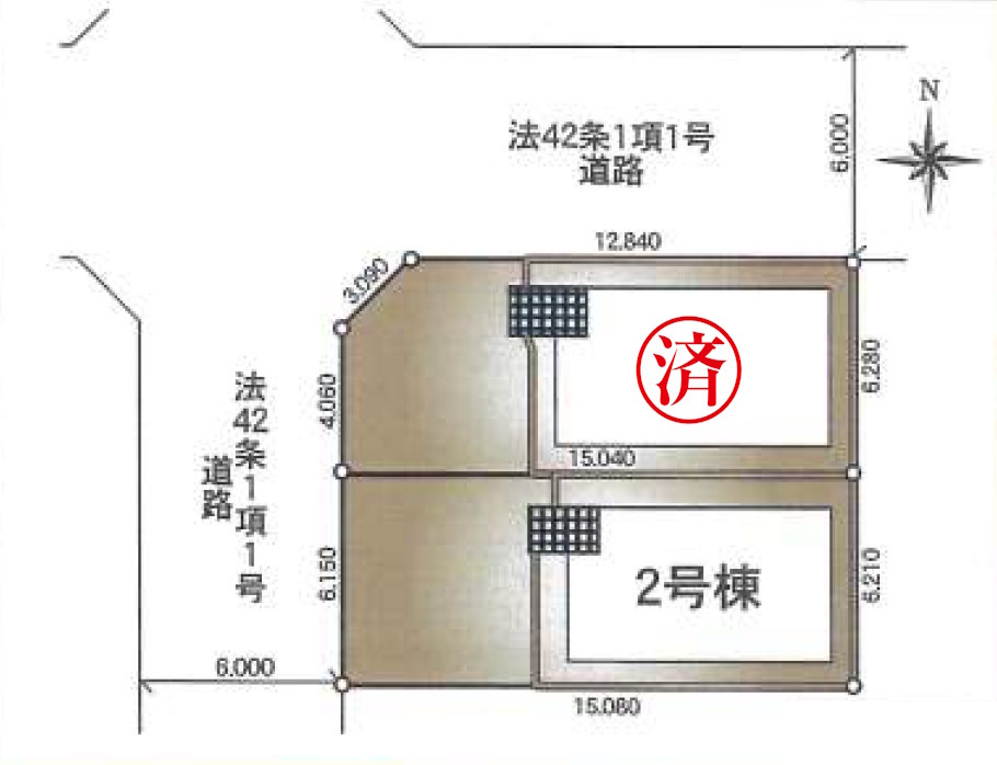 綾瀬市小園南第４の区画図