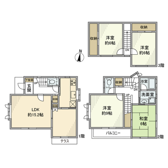 【間取り】 | 下高井戸戸建-下高井戸3丁目-