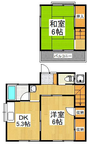 田代梨畑貸家の間取り