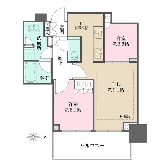 大崎ステーションレジデンスの間取り