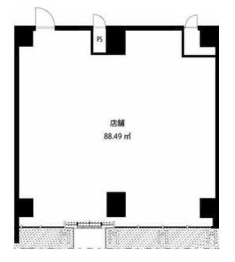 （仮称）東区葵三丁目マンション【　1階路面店　】の間取り