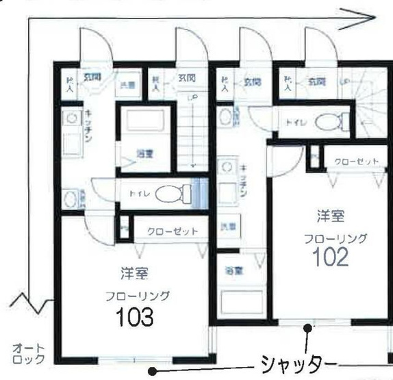 【間取り】 | ＲＯＷ　ＨＯＵＳＥ上馬