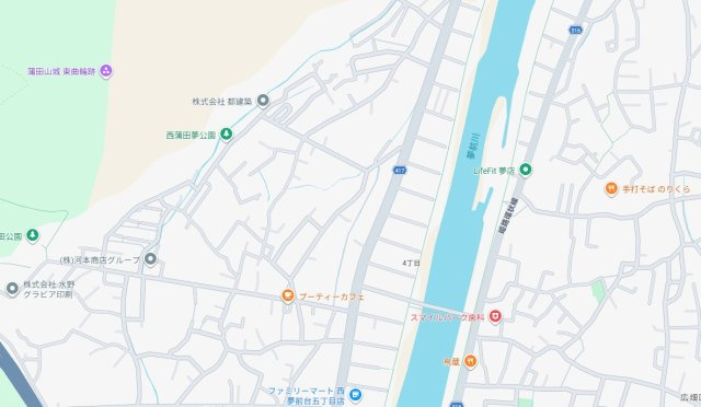 姫路市広畑区西蒲田　　中古戸建の地図