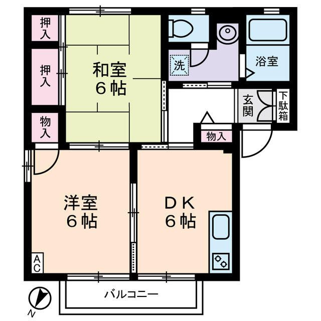 クレール大倉山　太尾町の間取り
