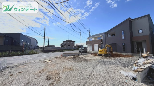 LievleGarden.S下妻下妻丙　の前面道路含む現地写真|建築の進捗に応じて見学も可能です。現地で暮らしのイメージを膨らませてください。