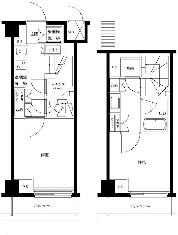 ルーブル多摩川七番館 の間取り|間取りです。