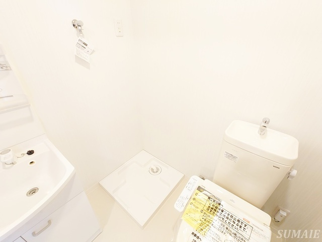 北区神谷１丁目の賃貸マンションの設備|洗濯機置き場です☆