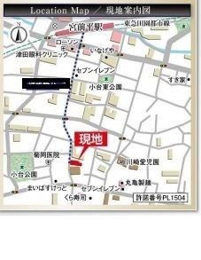 アーバンパーク宮前平EASTの地図
