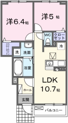 グローブステージB棟の間取り