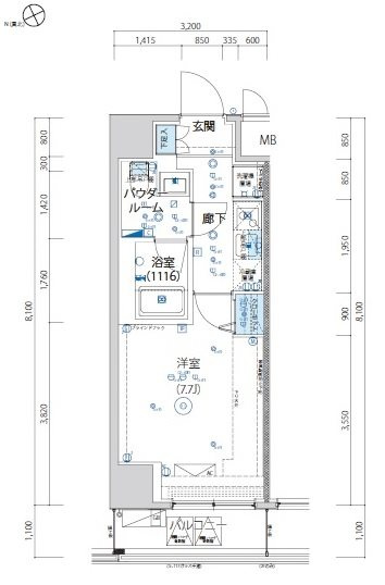 ARTESSIMO VENTOの間取り