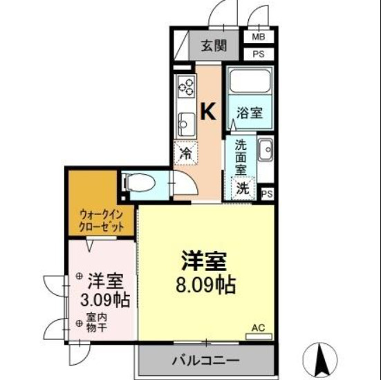 グランメゾン北野の間取り