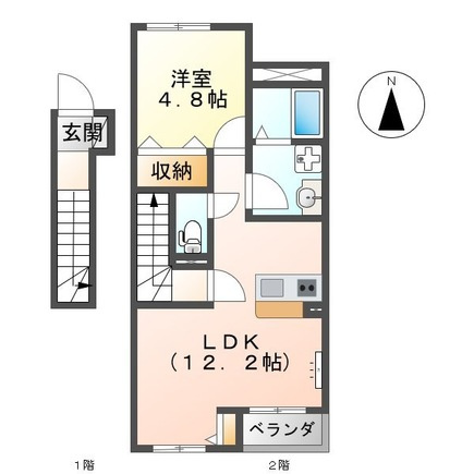 クオーレ津浦町の間取り