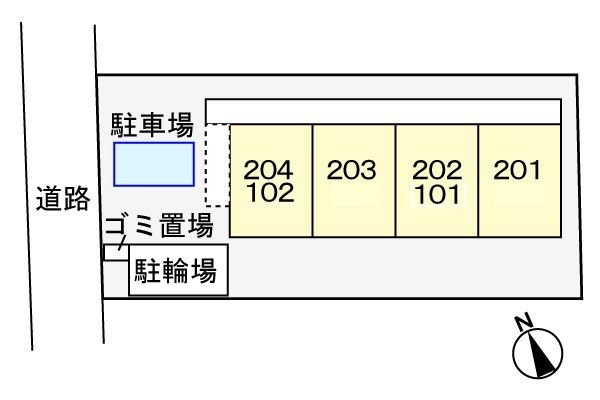 グランデアモールの区画図