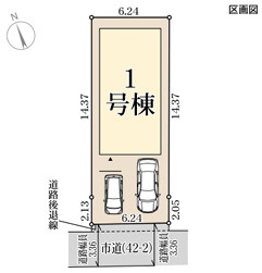 リーブルガーデン堺市中区福田14期の区画図