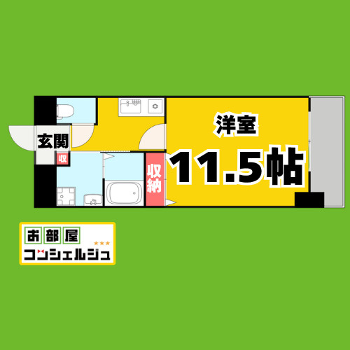 TQレジデンス名古屋錦(旧CASSIA錦本町通)の間取り