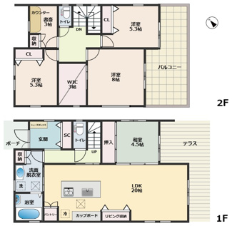 【間取り】 | 広島市東区福田５丁目　中古戸建