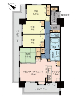 【間取り】 | リュクスガーデン船越南
