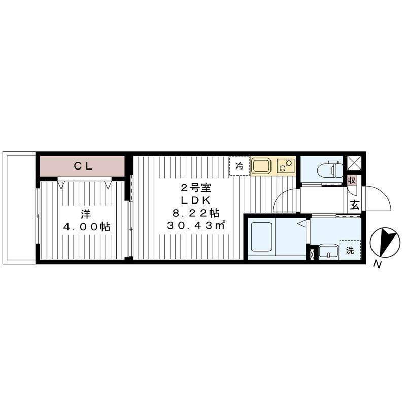 ルミエール B棟の間取り