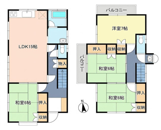 【間取り】 | 安芸郡府中町瀬戸ハイム３丁目