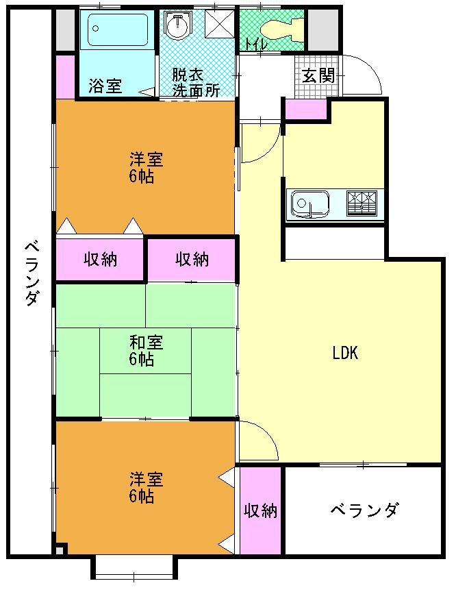 ヴェルデグローブの間取り