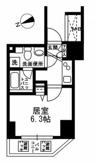 KDXレジデンス文京湯島の間取り