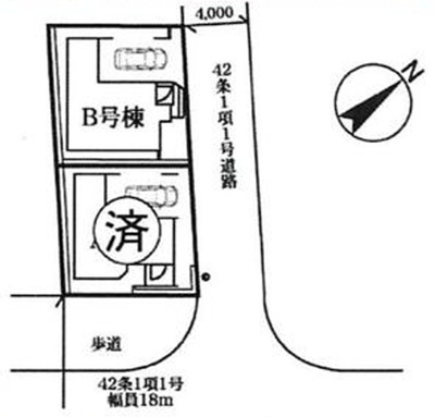 【区画図】 | 平塚市夕陽ヶ丘　全２棟　新築住宅