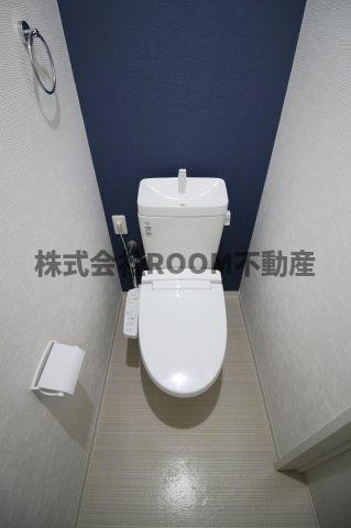 ティーダルームU　Ⅰ・Ⅱ・Ⅲのトイレ|落ち着いた色調のトイレです