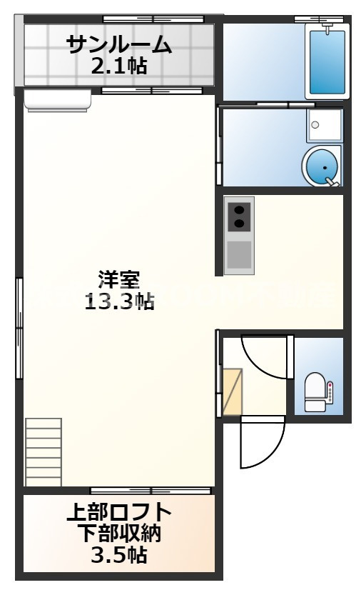 ティーダルームU　Ⅰ・Ⅱ・Ⅲの間取り