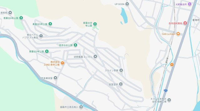 姫路市香寺町須加院　　中古戸建の地図