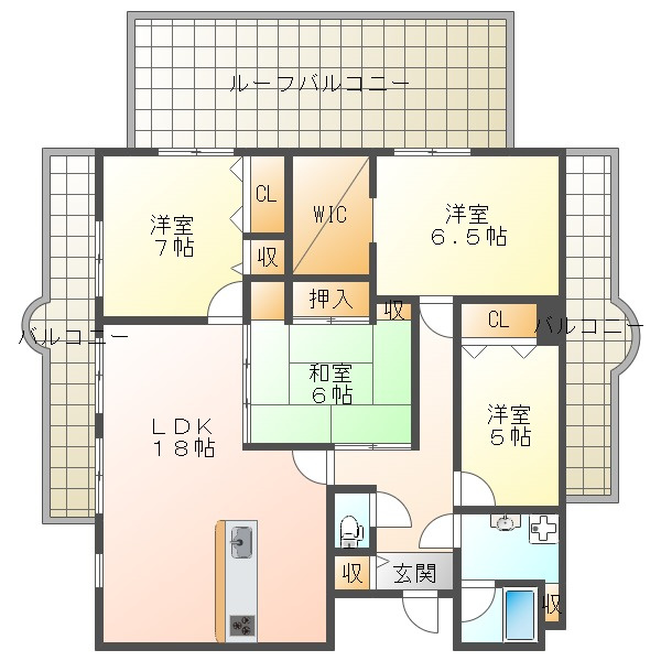 ライオンズマンション須磨妙法寺の間取り
