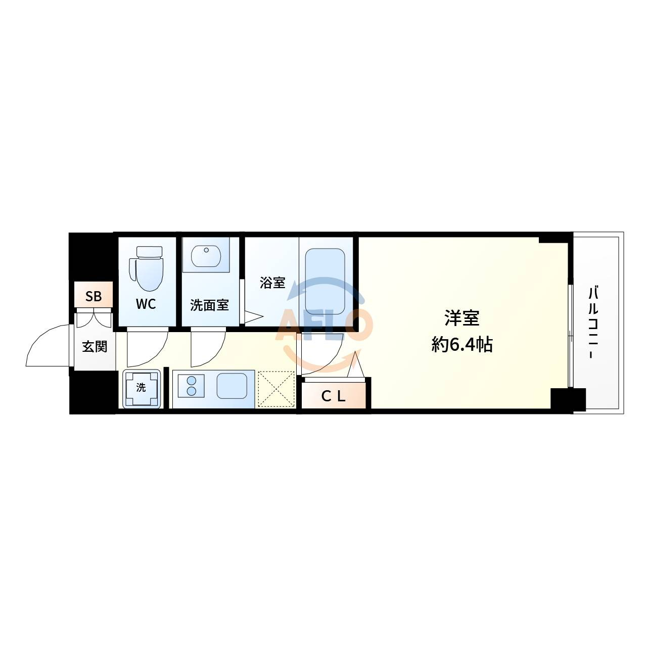 プレサンス新大阪ジェイズの間取り|プレサンス新大阪ジェイズ　間取り