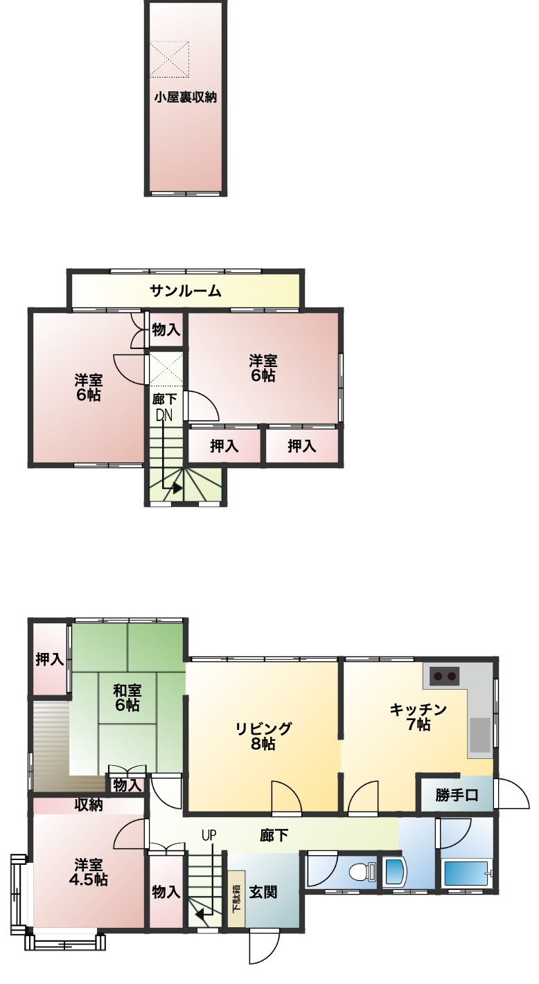 八戸市類家3丁目の間取り