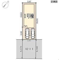 リーブルガーデン大阪市西淀川区大和田の区画図